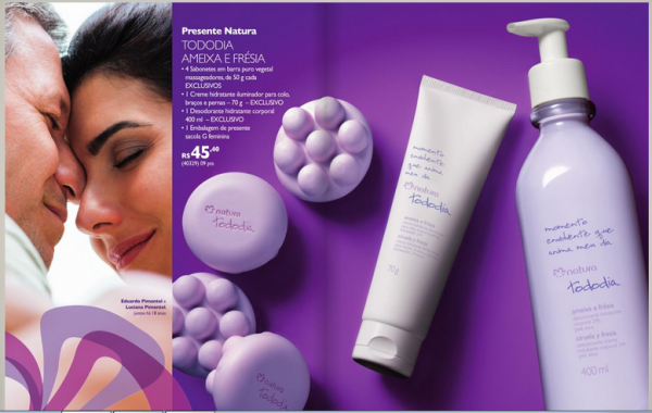 Kit Natura Tododia Ameixa e Frésia