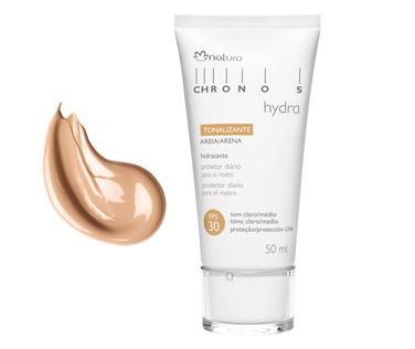 Hidrat. Tonal. Protetor Diário para o Rosto FPS 30 Areia
